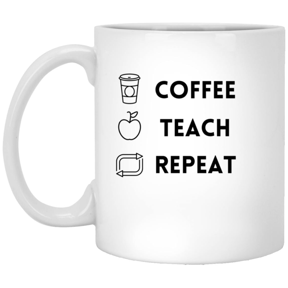 Coffee, Teach, Repeat Coffee Mug