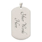 To My Dad | My Role Model | Dog Tag Necklace