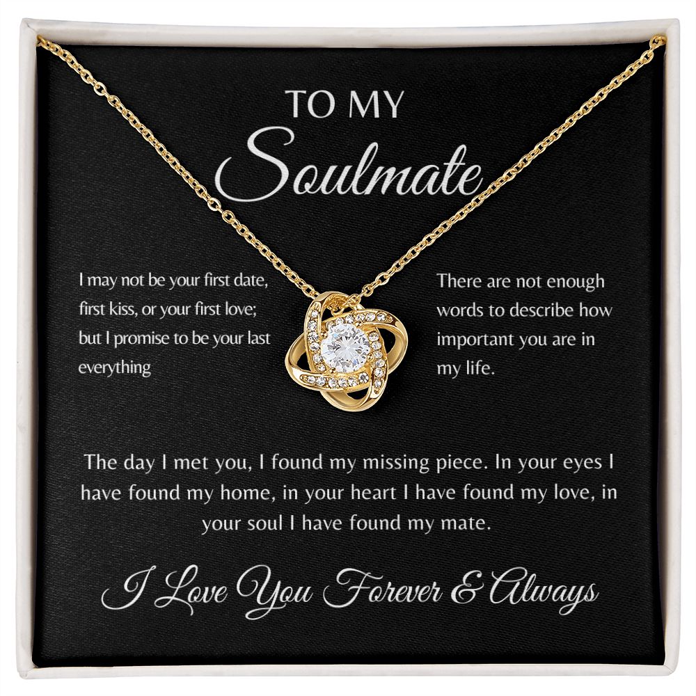 To My Soulmate | Love Knot Necklace