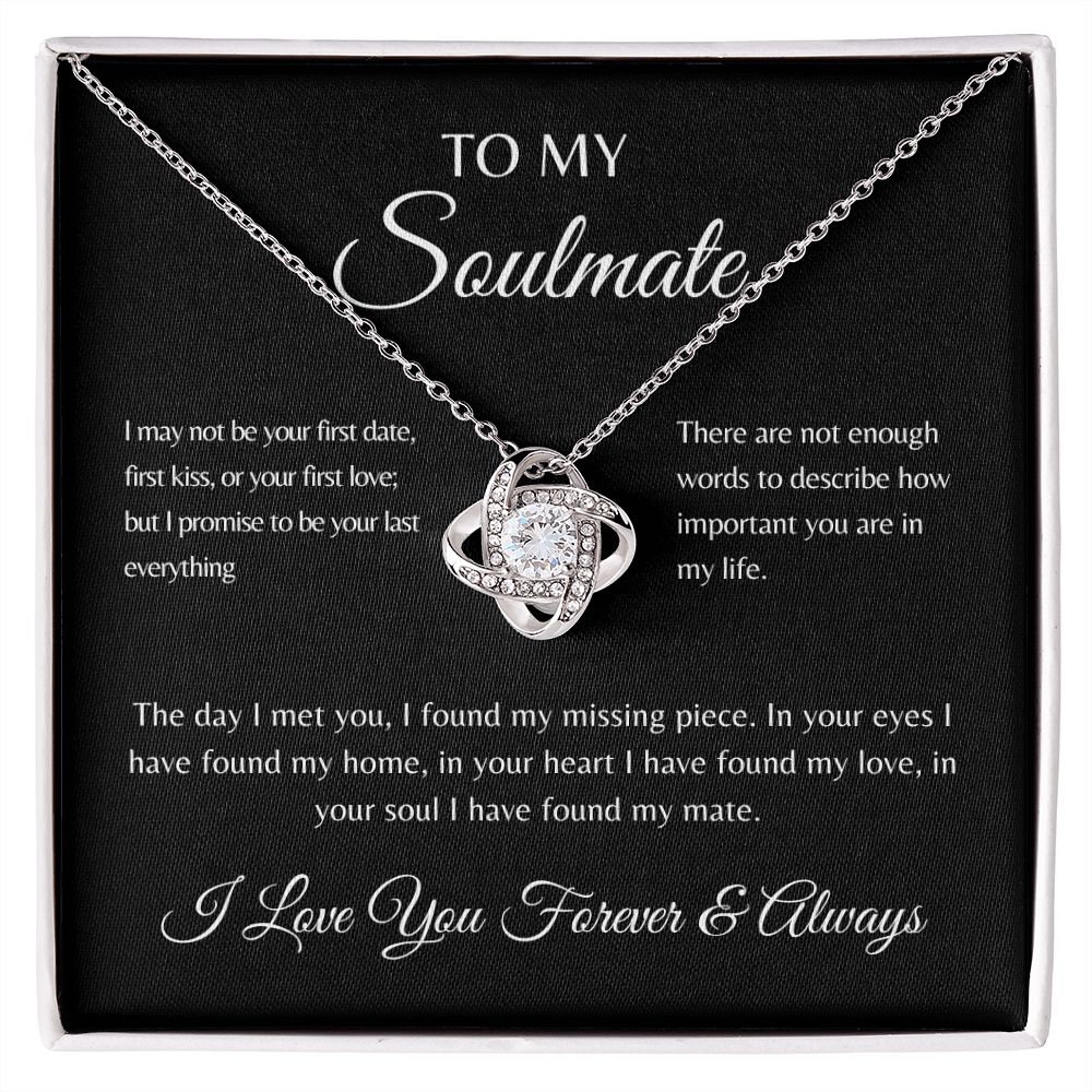 To My Soulmate | Love Knot Necklace