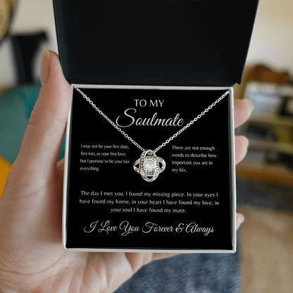 To My Soulmate | Love Knot Necklace