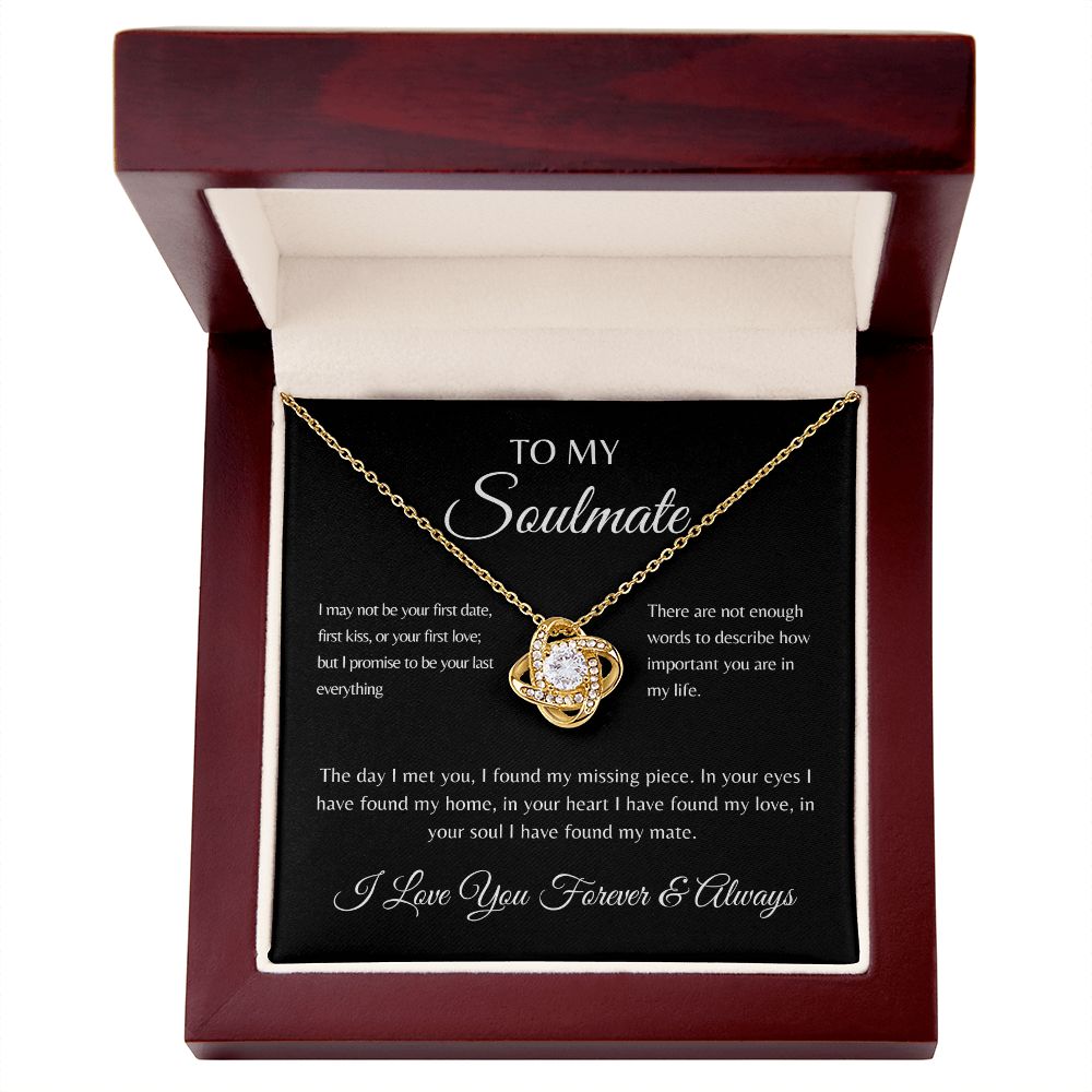 To My Soulmate | Love Knot Necklace