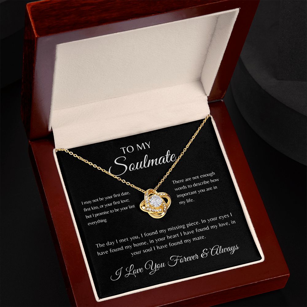 To My Soulmate | Love Knot Necklace
