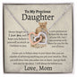 To My Precious Daughter | Interlocking Hearts Necklace